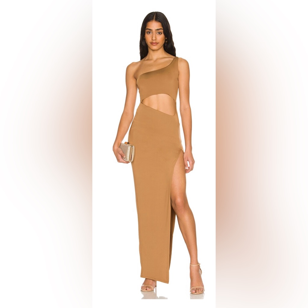 Superdown Erla Cutout Maxi Dress In Brown